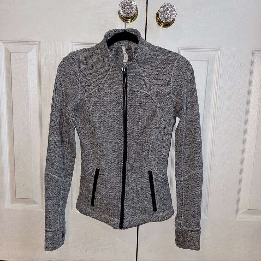 Lululemon Athletica herringbone zip up